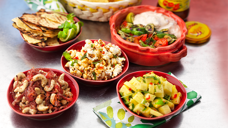 Varme super snacks med dip